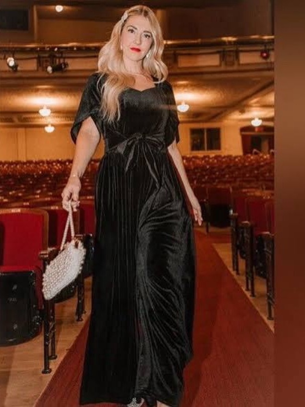 Ivy City Co Livi black velvet jumpsuit